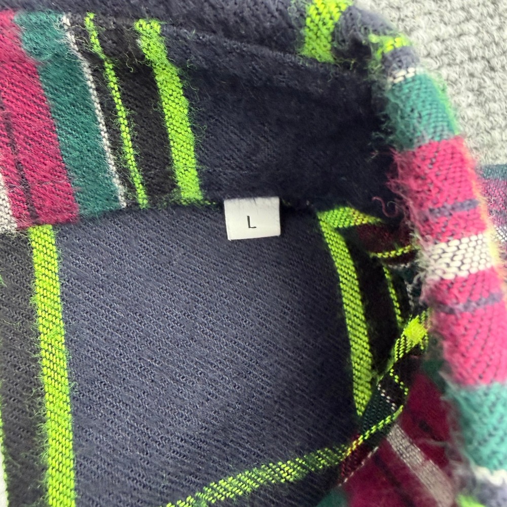 NN07‎ No Nationality Shirt Mens Large Plaid Levon Button Down Long Sleeve Pocket - Picture 4 of 12